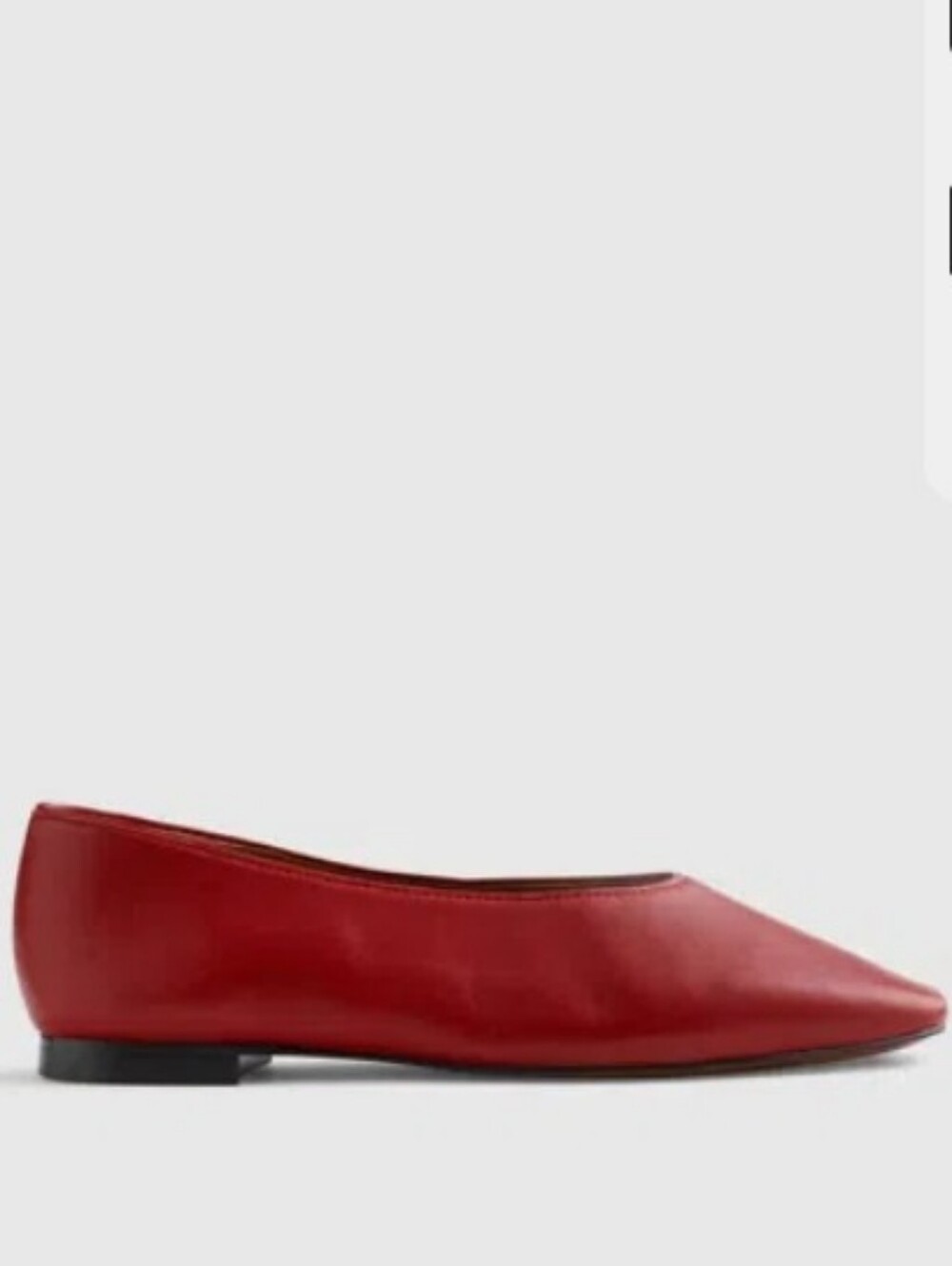 Madewell Mylie Leather Ballet Flats - Red - Picture 2 of 11